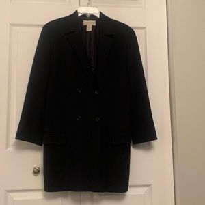 Double Breasted Blazer with Longer Length Over Coat Size 8 Excellent Condition